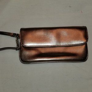 vintage Victoria's Secret bronze metallic wristlet